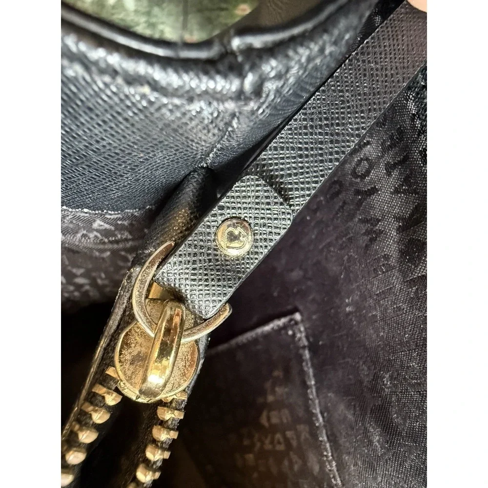 KATE‎ SPADE Black Leather Cove Street Ariel Handbag Purse Satchel Damaged Strap